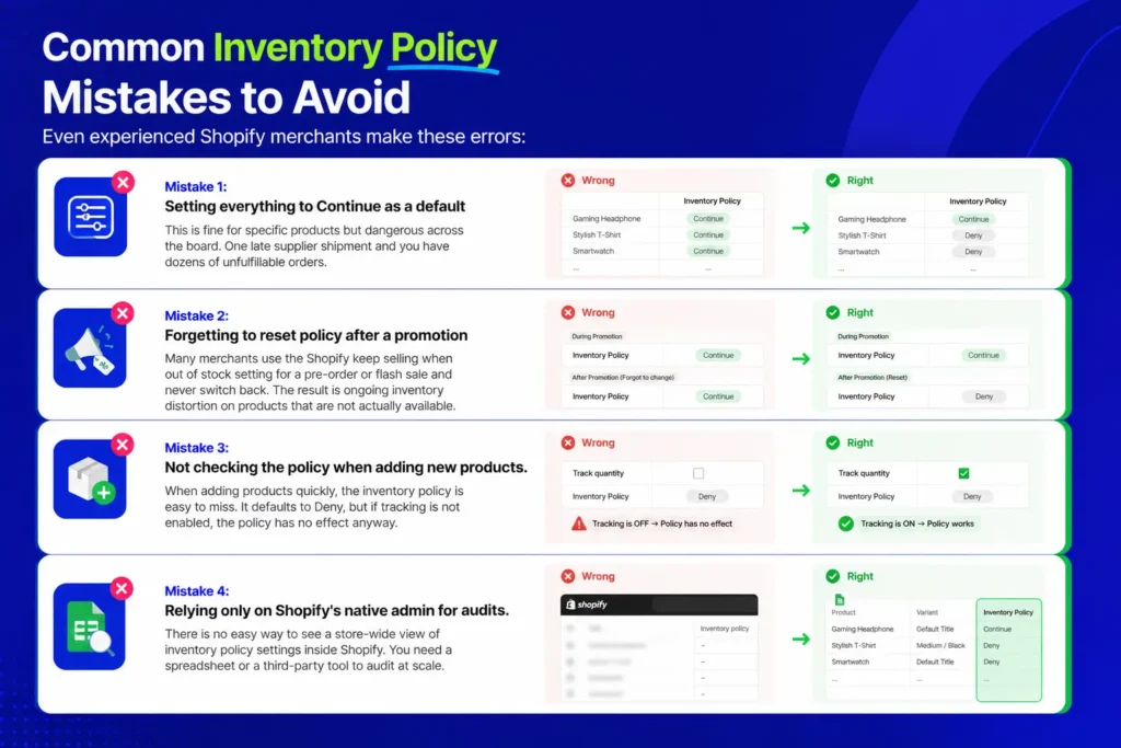 Common Inventory Policy Mistakes to Avoid
