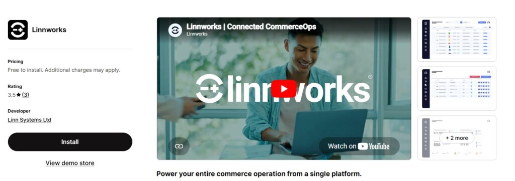 linnworks shopify app