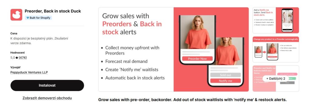 Preorder, Back in stock Duck