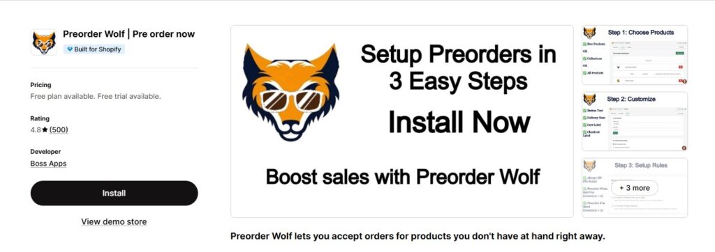 Preorder Wolf