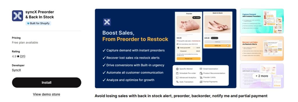 syncX Preorder & Back In Stock