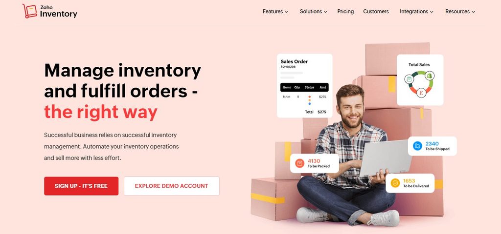 Zoho Inventory Website