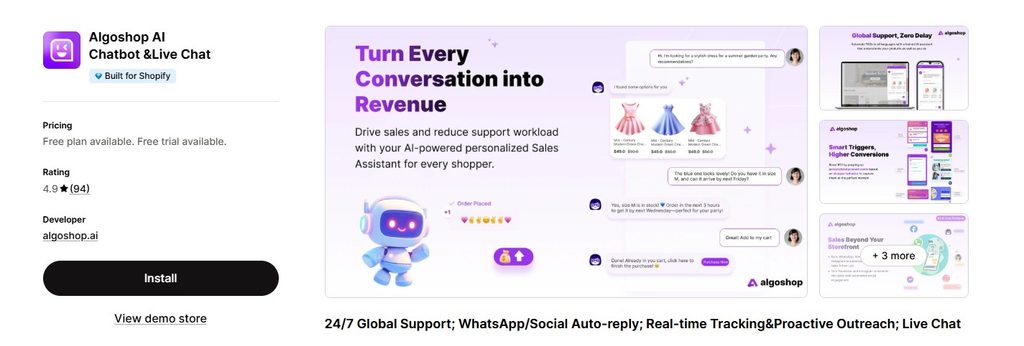 Algoshop AI chatbot

